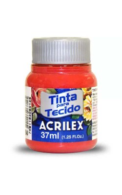 TINTA TECIDO FOSCA 37 ML ACRILEX VERMELHO NATAL